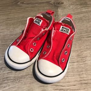 Red Slip On Converse Toddler Size 9